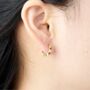 Gold Spike Hoops, thumbnail 2 of 8