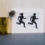 Runners Race Print On Hand Drawn Map, thumbnail 6 of 11