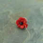 Poppy Red Flower Lapel Pin, thumbnail 2 of 5