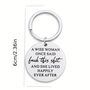 Funny Wise Womans Words Keyring Gift, thumbnail 8 of 8