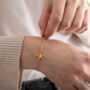 Gold Plated Sterling Silver Starfish Bracelet, thumbnail 1 of 3