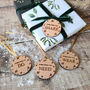 Personalised Wooden Christmas Gift Tags, thumbnail 1 of 2