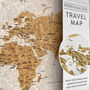 Push Pin World Map Board Travel Gifts, thumbnail 1 of 10