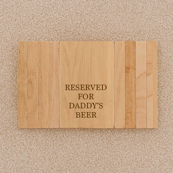 Personalised Wooden Flexible Sofa Tray Any Message, 3 of 3