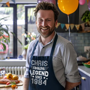 Personalised 'LEGEND' Funny Cooking Apron, Gift For Him, 2 of 12