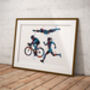 Womens Triathlon Sport Print, thumbnail 3 of 4