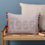 Personalised 60th Birthday Velvet Cushion, thumbnail 11 of 12