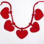 Heart Garland Easy Knitting Kit Valentines, thumbnail 2 of 11