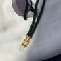 Green Glass Beaded Soft 60 Cm Glass Chain Holder, thumbnail 4 of 6