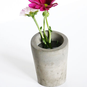 Sustainable Concrete Mini Vessel Planter Cylindrical, 12 of 12