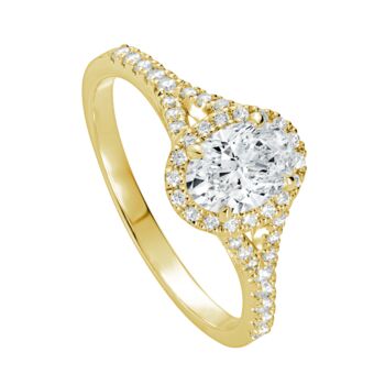 Created Brilliance Chloe Oval Lab Grown Diamond Ring, 2 of 9