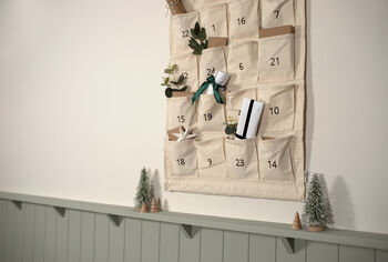 Personalised Canvas Advent Calendar Embroidered, 6 of 12