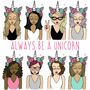 Personalised 'Always Be A Unicorn' Print, thumbnail 3 of 6