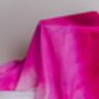 100% Mulberry Silk Scarf, Ombre Hot Pink And White, thumbnail 4 of 7