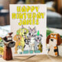 Personalised Balloons Dog Birthday Card, thumbnail 3 of 7