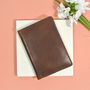 Vintage Personalised Initials Leather Passport Cover, thumbnail 7 of 10