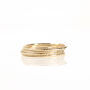 Solid 9ct Gold Bark Textured Stacking Ring, thumbnail 1 of 6