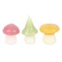 Set Of Three Pastel Mushroom Candles, thumbnail 2 of 2