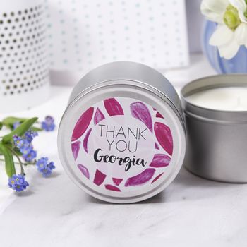 Thank You Scented Tin Candle Gift, 11 of 11