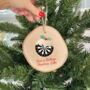 Personalised Darts Christmas Pudding Decoration, thumbnail 1 of 2