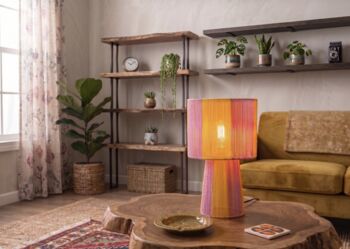 Handmade Pink String Lamp, 3 of 7