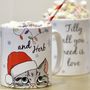 Personalised Christmas Cat Mug, thumbnail 2 of 12
