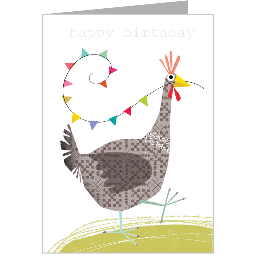 Happy Birthday Chicken Card By Kali Stileman Publishing