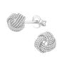 70th Birthday Silver Rope Knot Earrings In A Gift Tin, thumbnail 2 of 9