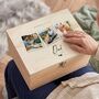 Personalised Wooden Memorial Photo Keepsake Memory Box, thumbnail 1 of 9