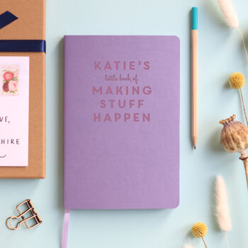 'Making Stuff Happen' Personalised Planning Notebook, 7 of 12