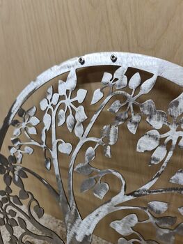 Round Metal Tree Of Life Wall Art Home Room Decor, 12 of 12