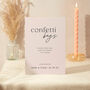 Wedding Confetti Table Sign A4 Sturdy Sign Blush Script, thumbnail 1 of 5
