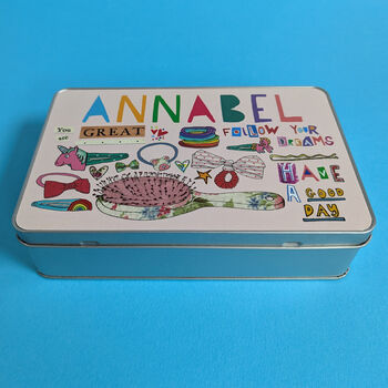 Personalised Hair Accessories Storage Tin, 8 of 9