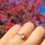 Rose Quartz Ring In Rose Gold Vermeil And Silver, thumbnail 7 of 12