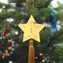 Gold Star Sign Astrology Christmas Tree Bauble, thumbnail 4 of 9