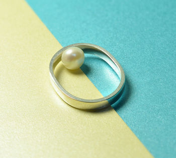 'Beautifully Simple' Handmade Pearl Silver Ring, 3 of 9