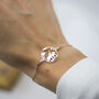Sister Bracelet, Two Elephants Personalised Bracelet, Sister Gift, thumbnail 4 of 5