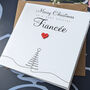 Personalised Handmade Christmas Card For Special Fiancée, thumbnail 1 of 4