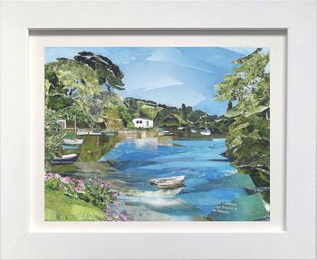 Port Navas, Cornwall Collage Art Print, 4 of 5