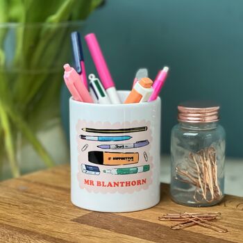 Teacher Iconic Stationary Pen Pot With Positive Words, 4 of 7
