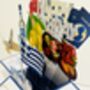 Personalisable Santorini Themed 3D Greeting/Gift Card, thumbnail 5 of 8