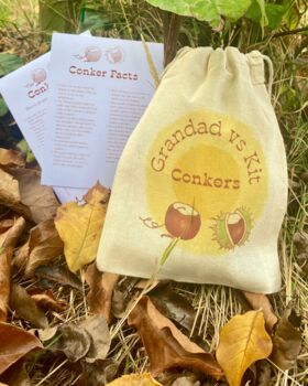 Grandad And Me Personalised Conker Game Set, 4 of 8
