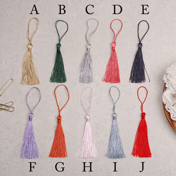 Teacup And Teapot Bookmark With Coloured Tassel, 3 of 3