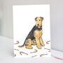 Airedale Christmas Card, thumbnail 3 of 7
