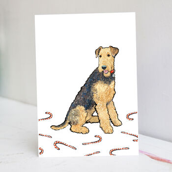 Airedale Christmas Card, 3 of 7