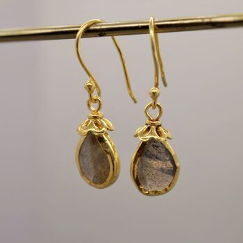 Labradorite Cute Dangle Silver Earrings, 8 of 8