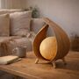 Coconut Leaf Table Lamp Handmade Boho Natural, thumbnail 7 of 11