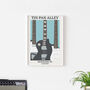 Tin Pan Alley Print | London Guitar Music Poster, thumbnail 6 of 8