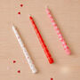 White And Pink Love Heart Valentine's Day Gift Candles, thumbnail 3 of 10