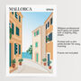 Mallorca Spain Travel Print Art Poster, thumbnail 4 of 7